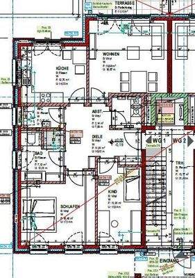 Grundriss der Wohnung