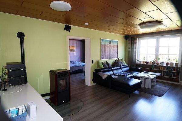 Wohnzimmer mit Pelletsofen