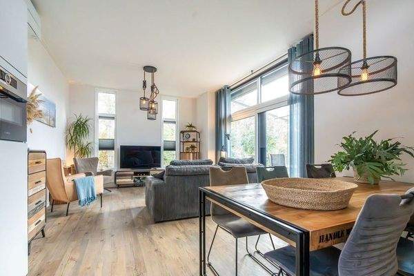 Luxus Wohnzimmer Premium Chalet Schouwen Duin Klimaanlage Fußbodenheizung003