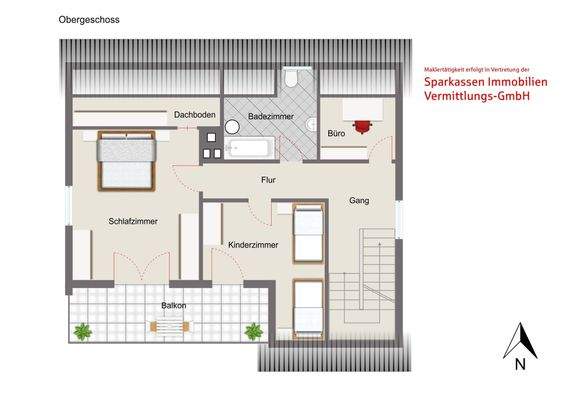 Grundriss Obergeschoss