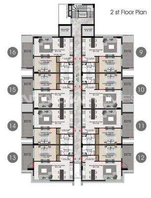 Real Estate with Rich Communal Amenities in Alanya Mahmutlar