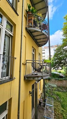 Hausansicht Balkon