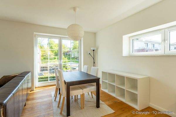 Essbereich im Wohnzimmer