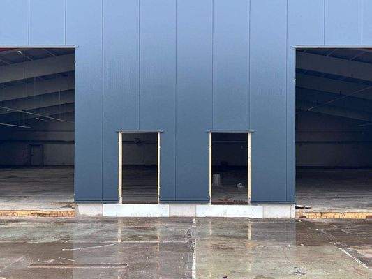 Außenansicht der Gewerbehallen