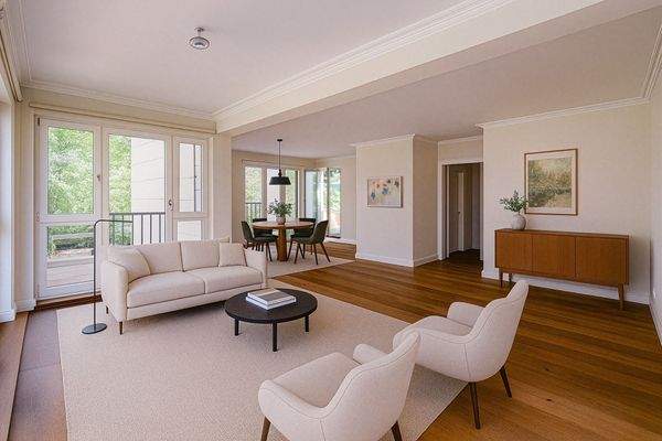 Lichtdurchfluteter Wohn- Essbereich (mit Einrichtu