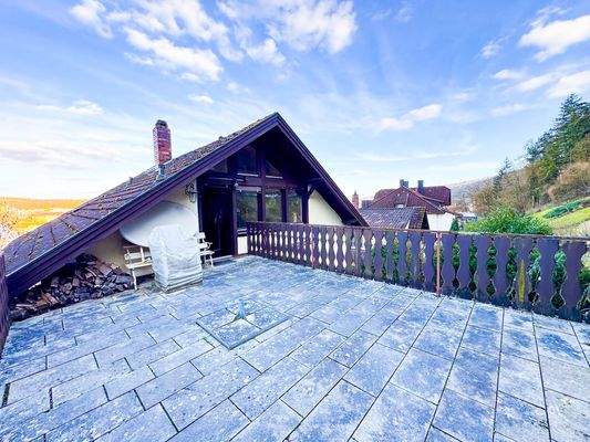 Riesige Dachterrasse