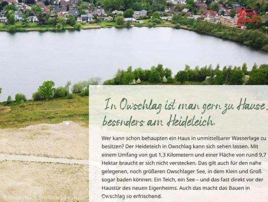 Blick in das Baugebiet