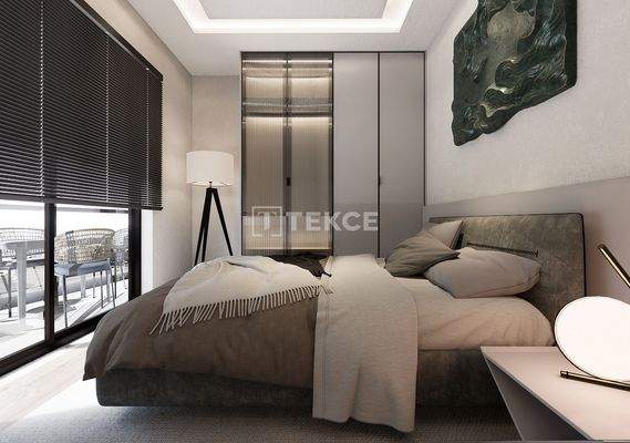Apartments in a Complex 450 Meters from the Sea in Alanya Center