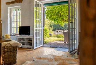 Blick aus dem Wohnzimmer