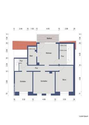 Grundriss Obergeschoss