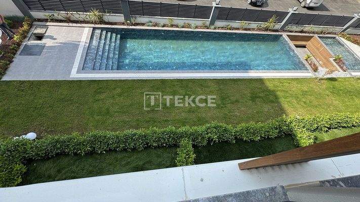 Wide Apartments in a Complex with Pool in Bornova