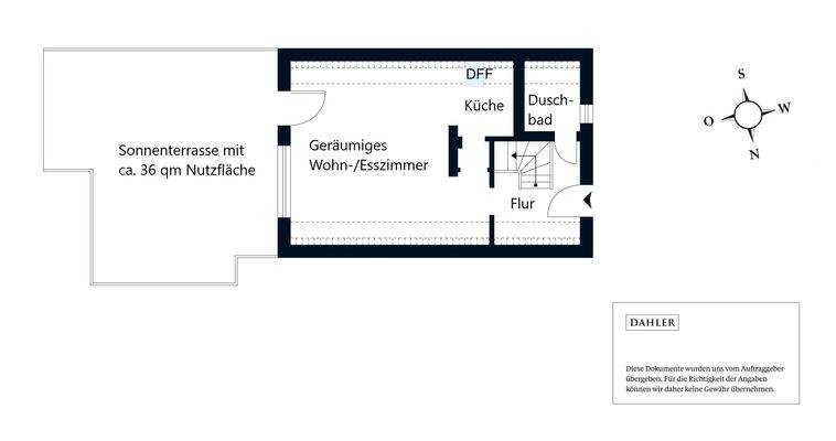 Grundriss Erdgeschoss der Spitzdach-Remise (EG)