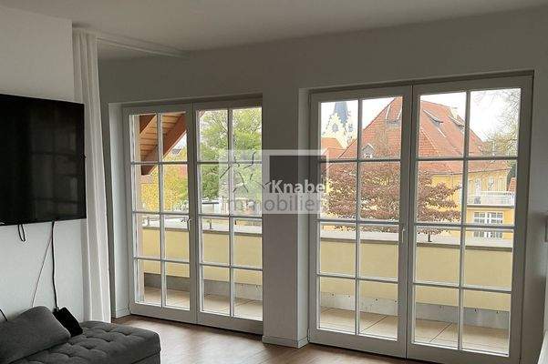 Blick auf den Balkon