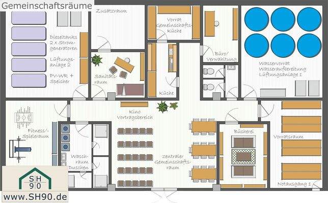 Gemeinschaftsbereich Plan