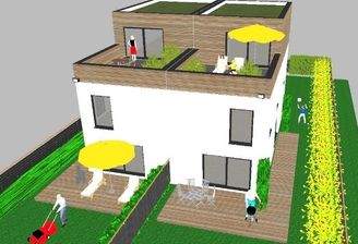 Doppelhaushälfte Musterbeispiel Ansicht 1