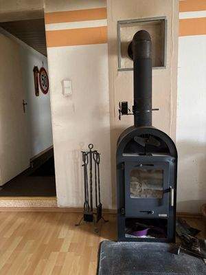 Einzelöfen beheizen das Haus