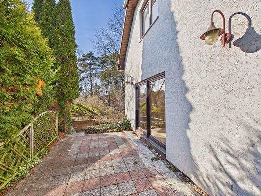 Blick auf die Terrasse