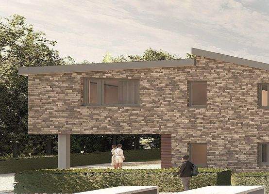 Ansicht seitlich Stadtvilla 1