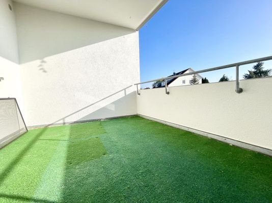 sonniger Balkon