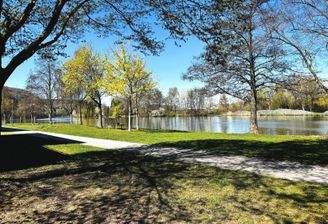 Die Mainidylle jeden Tag genießen... der Blick vom Garten zum Fluss