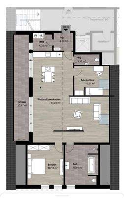 Sebastianusstrasse 22, Grundriss  