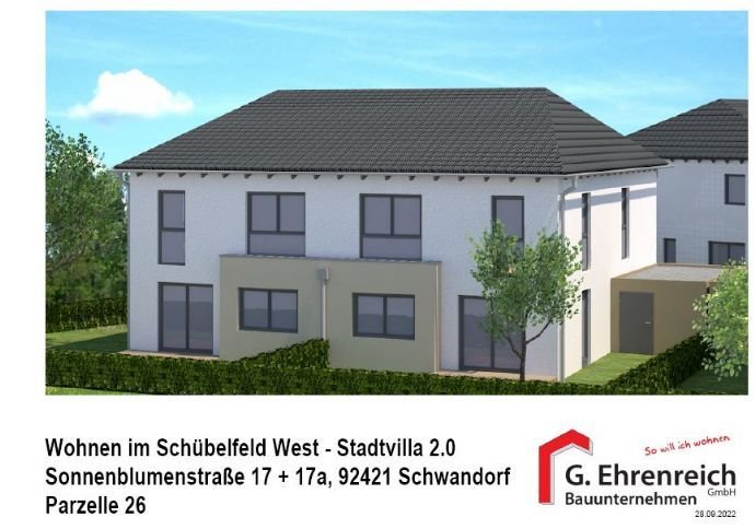 Wohnen in der Kreisstadt Schwandorf-Neubau-Doppelhaus 