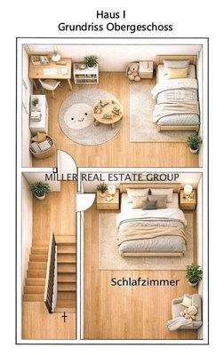 Grundriss Obergeschoss - Haus I