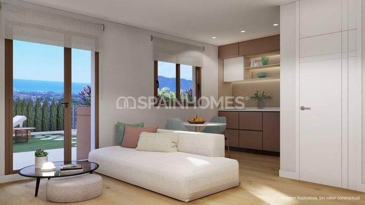 Stylish Townhouses in a Complex with Pool in Alicante La Nucia