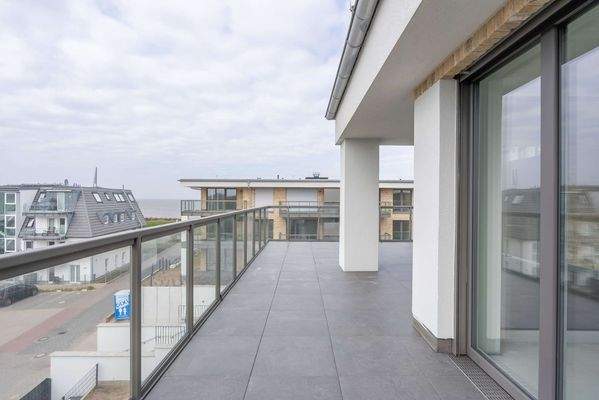 Dachterrasse mit Blick nach Neuwerk