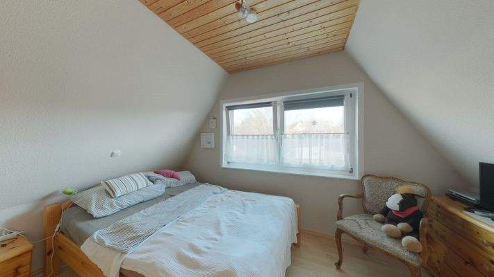 Schlafen im Dachgeschoss