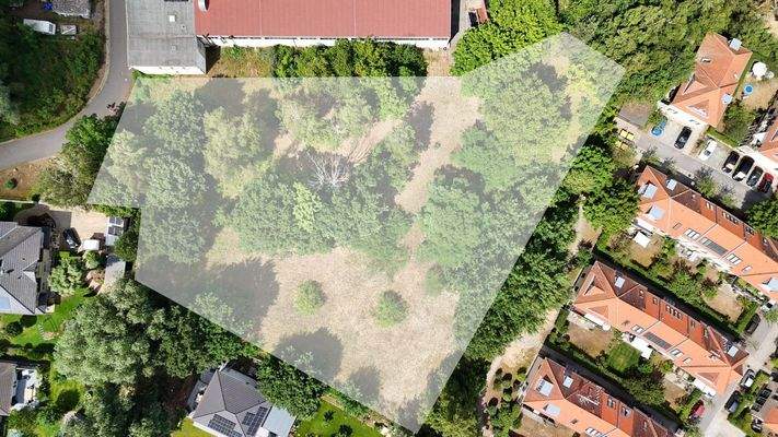 Grundstück von oben