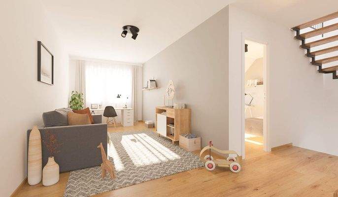 Komfortabler Arbeitsbereich im neuen Zuhause