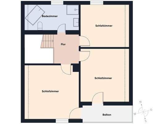 Grundriss ohne Maßstab - OG