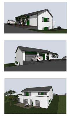 Geplante Bauantragspläne