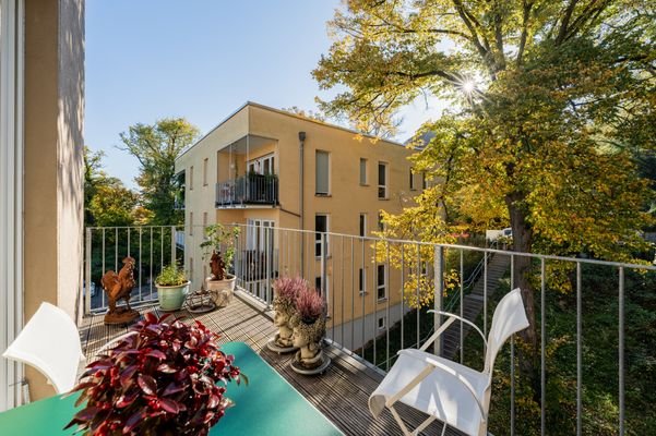 Balkon mit Südausrichtung