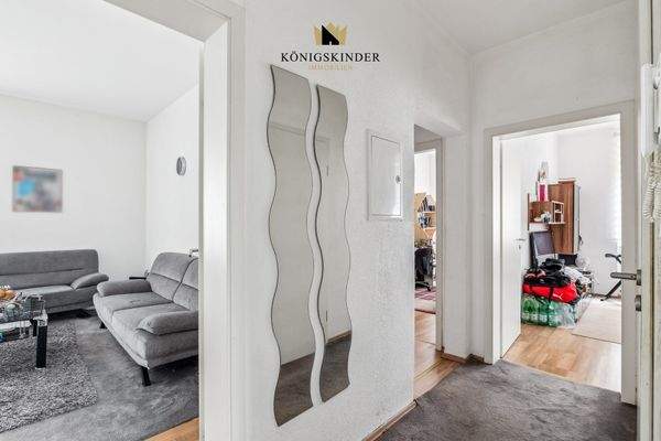 Vom Flur geht es in die Zimmer