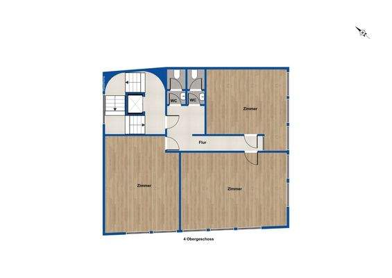 Grundriss 4. Obergeschoss