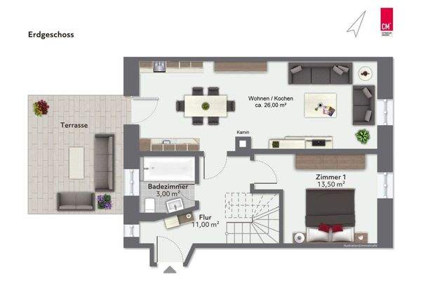 Grundriss Erdgeschoss