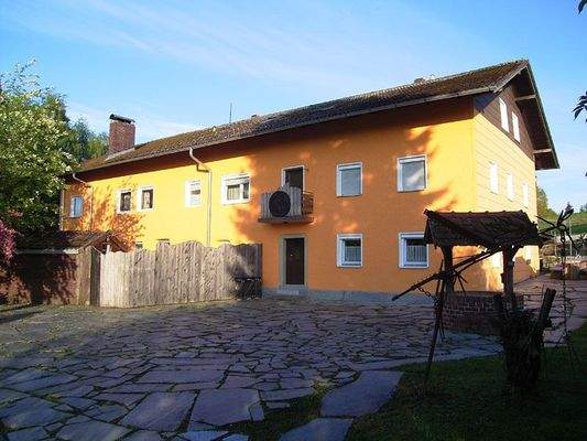 Rückseite der Pension/ Wohnhaus