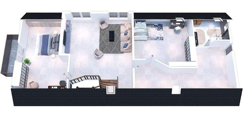 Haupthaus Obergeschoss ist so