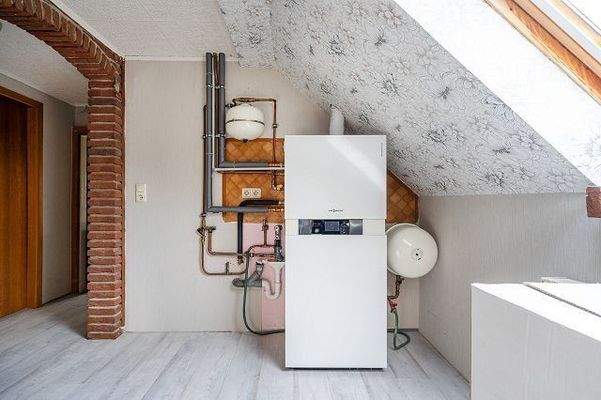 Heizungsraum im Dachgeschoss