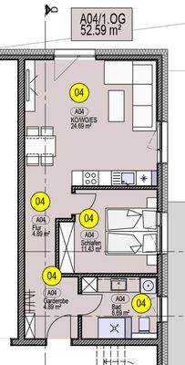 Grundriss Wohnung A04