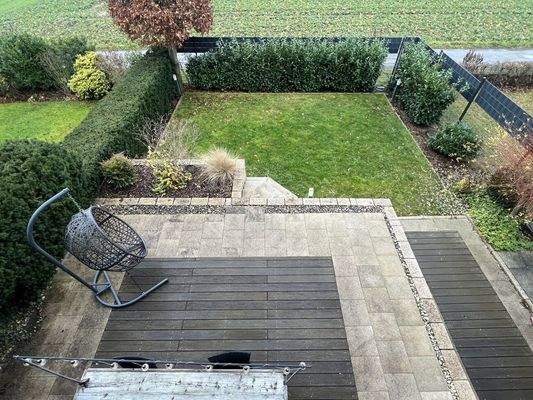 Vogelperspektive Terrasse & Garten