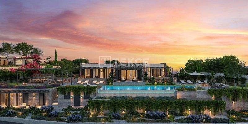 Detached Sea-View Villas with Private Pools in Gümüşlük Bodrum