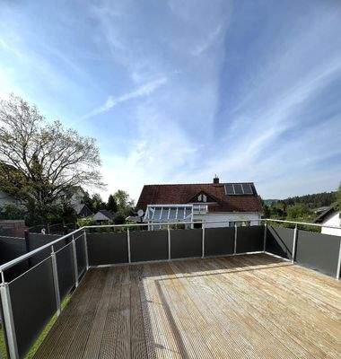 ...auf die Terrasse und...