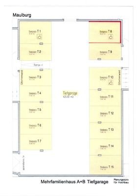 Grundriss überbreiter TG-Platz