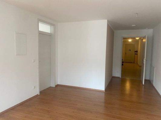 Wohnraum mit Blick zur Wohnungstür