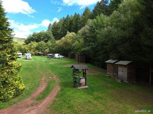 Südlicher Bereich des Campingplatzes