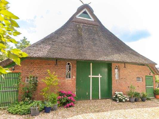 Ansicht auf den Stall
