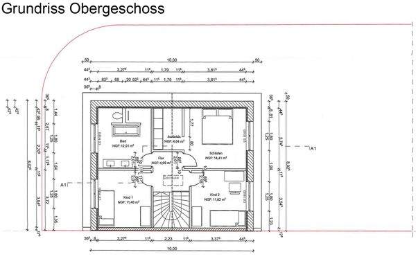 Grundriss Obergeschoss